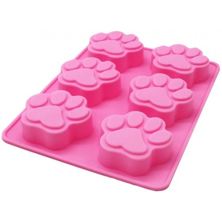 Molde Silicone de huellas de perro