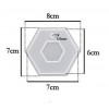 Molde de Hexagono trabajar con resina y encapsulado