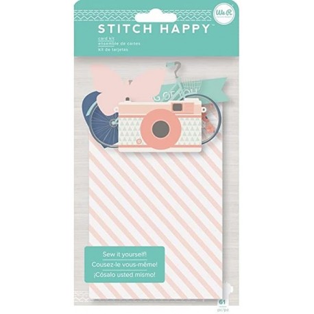 Kit para tarjetas "STITCH HAPPY " de We R Memory.