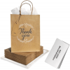 Bolsa de cartulina Kraft con agarradera de cordon