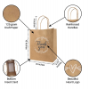 Bolsa de cartulina Kraft con agarradera de cordon