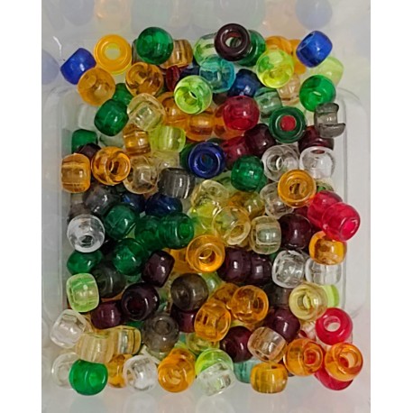 abalorios de columna de acrilico en colores mixtos