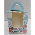 Paquete de 25 cajas HELLO SUMMER con ventana.