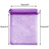 Bolsas de organza moradas