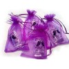 Bolsas de organza moradas