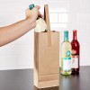 Paquete de 20 bolsas para botellas en papel Krafts.