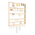 Exhibidor de pared de madera para Joyería.