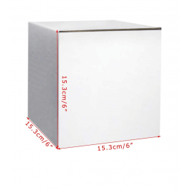 Caja de cartón Kraft blanco