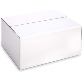Caja de cartón Kraft blanco, tamaño 6x11x6"