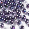Paquete de 100 abalorios color Azul Nacarado, 8x7mm