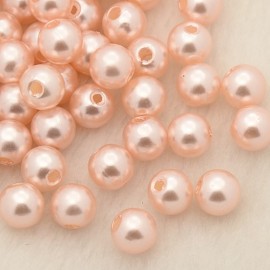 Paquete de 25 gramos de abalorios de perlas coral. 5mm
