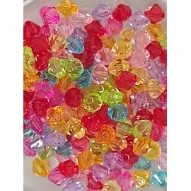 Aabalorios bicono en colores variados.
