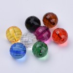 Aabalorios facetados en colores variados. 8mm