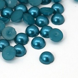 Medias perlas en color turqueza de 8mm