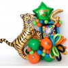 Paquete de globos de aluminio de3 tigres y 3 leopardos