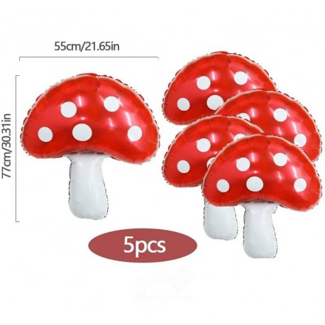 Paquete de globos de aluminio de3 tigres y 3 leopardos