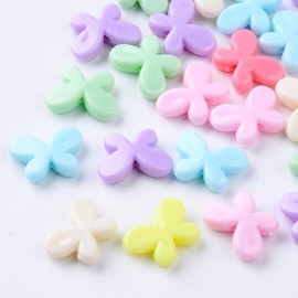 Abalorios de mariposa, en colores pasteles