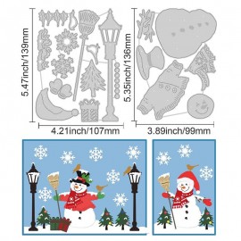 Troqueles metálicos de Muñecos de Nieve