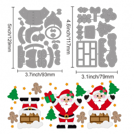 Troqueles metálicos de Santa Claus.