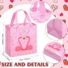 Paquete de 80 bolsas con agarraderas tema de San Valentin