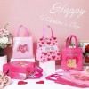 Paquete de 80 bolsas con agarraderas tema de San Valentin