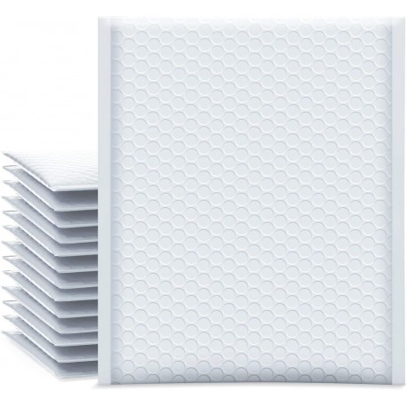 Paquete de 25 Bolsas de burbujas blancas, 81/2x12 pulgadas