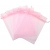 Paquete de 10 Bolsas de organza rosadas