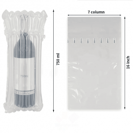 Bolsas de columnas inflables para botellas