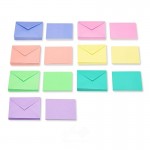 Paquete de 120 sets de sobres y tarjeta en 8 colores diferentes