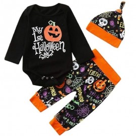 Mameluco con pantalon, y gorrito My 1st Halloween. Talla 9m