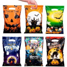 Paquete de 72 bolsas plásticas con diseño de Halloween