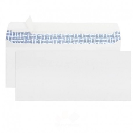 Paquete de 10 sobres blancos para tarjetas.