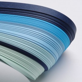 Papel para filigrana en tonos azules de 10 mm