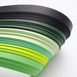 Papel para filigrana en tonos verdes 3 mm
