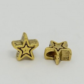 Separador en forma de estrella en color oro antiguo