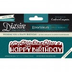Troquel Metálico "Wishing you a Happy Birthday" de Die´Sire