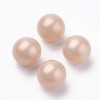 Pperlas Melón de acrilico, acabado matte perlado, 8 mm