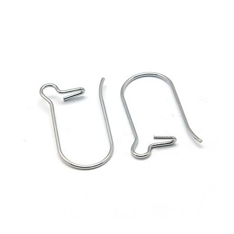 Paquete de 20 aretes de Acero inoxidable, Color Plata antigua
