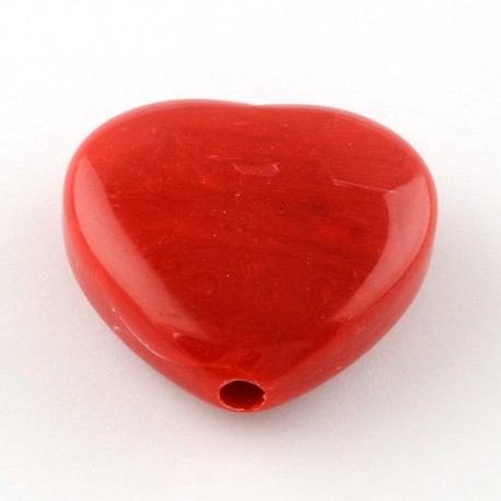 Corazón Rojo . Material Acrilico. Tamaño35x37x14mm